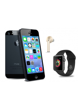 Apple Deals 3 In 1  Bundle Offer,Apple iPhone 5 16GB, HPC W1 Smart Watch, Vovg Wireless Bluetooth Headset